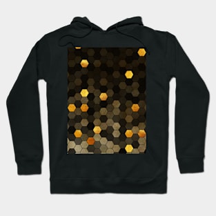 Marble stone and pure gold - Geometric shapes abstract art Hoodie